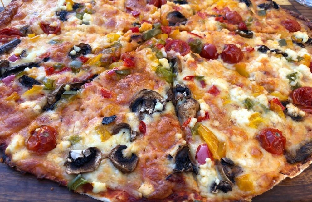 Wood-fired pizza
