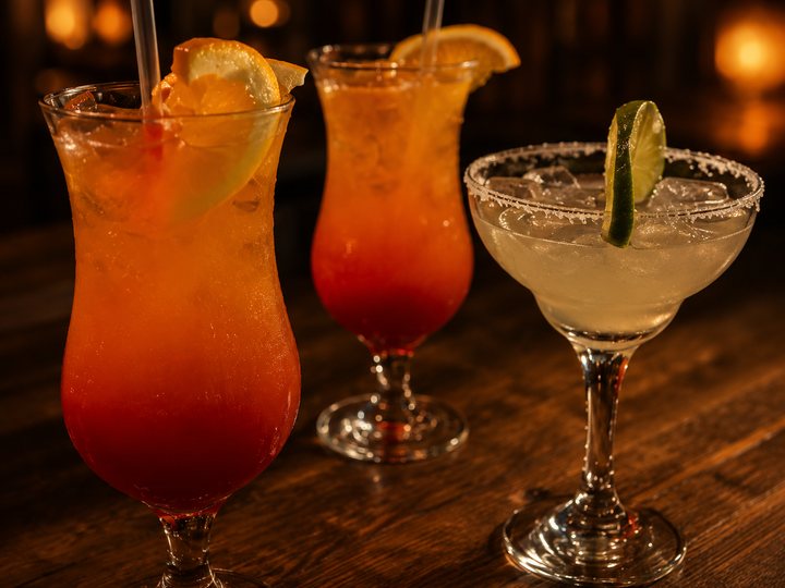 Cocktails, shooters and beer
